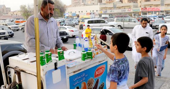 Kuwait's ice cream street vendors