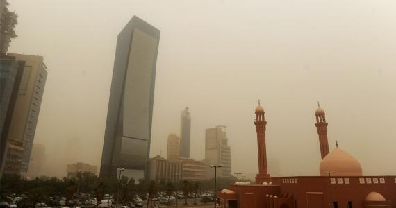 Dusty weather in Kuwait